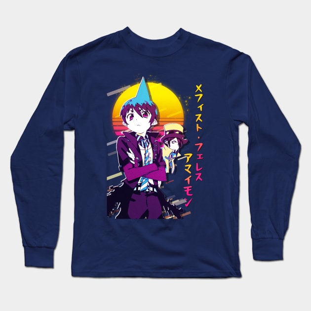 Mephisto Pheles and Amaimon - Ao no Exorcist Long Sleeve T-Shirt by 80sRetro